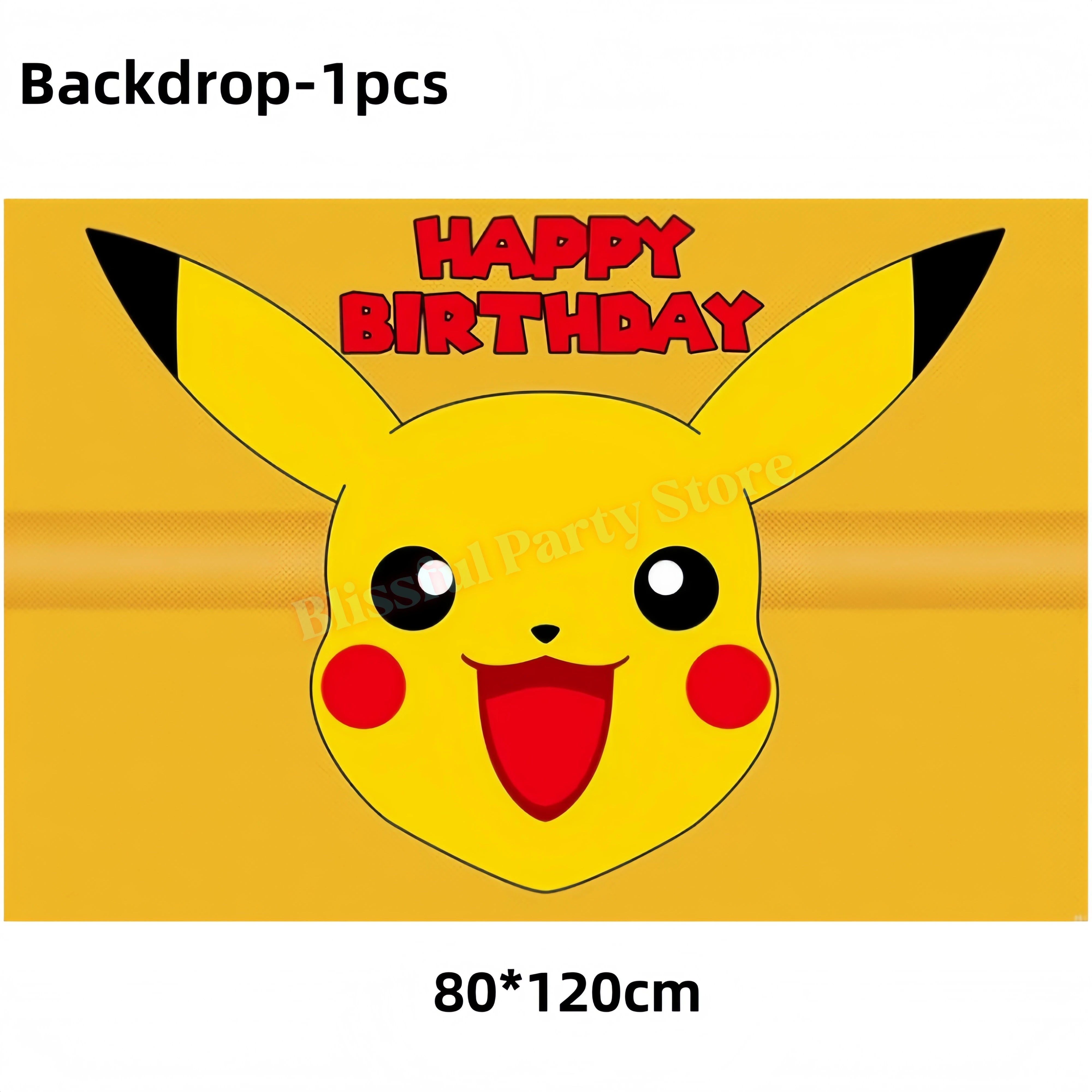 Décoration Anniversaire Pokémon – Kit Fête Pikachu
