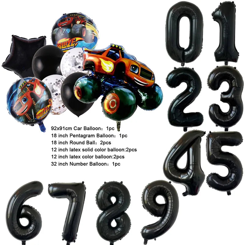 Ballons Monster Truck – Décoration Anniversaire Enfant