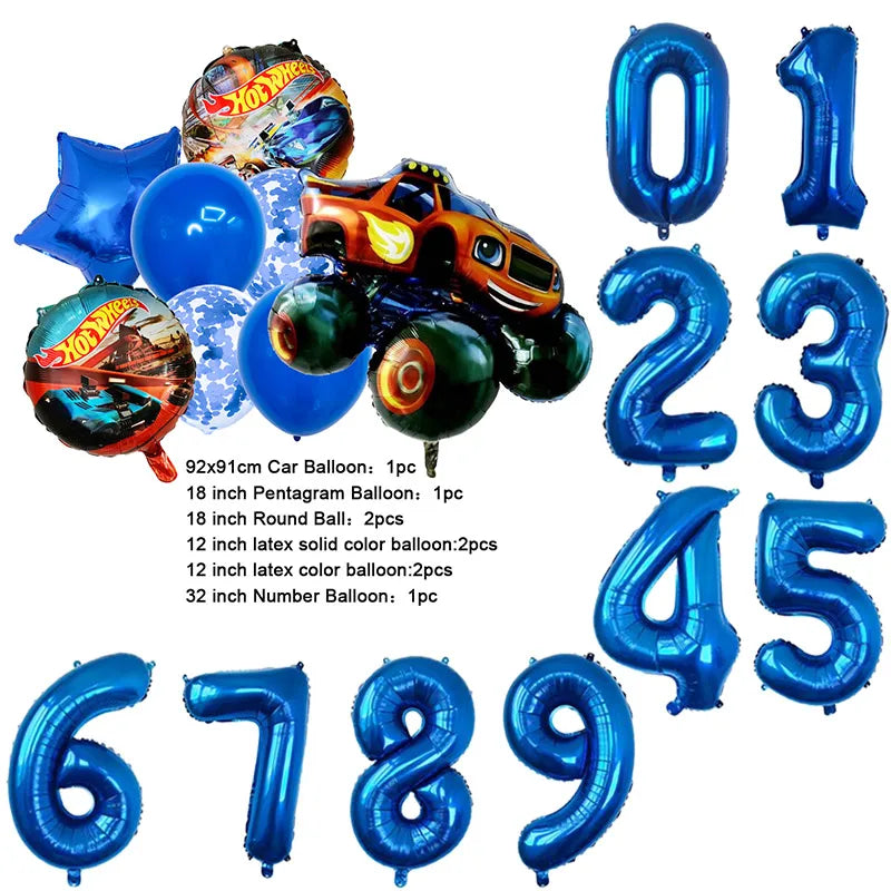 Ballons Monster Truck – Décoration Anniversaire Enfant