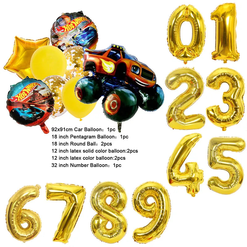 Ballons Monster Truck – Décoration Anniversaire Enfant