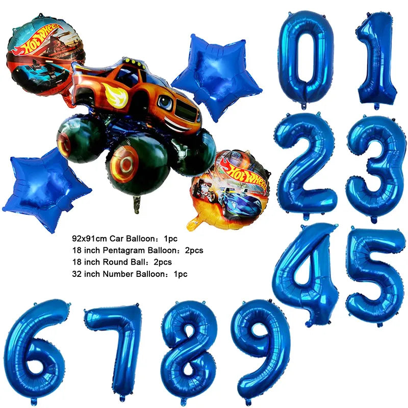 Ballons Monster Truck – Décoration Anniversaire Enfant