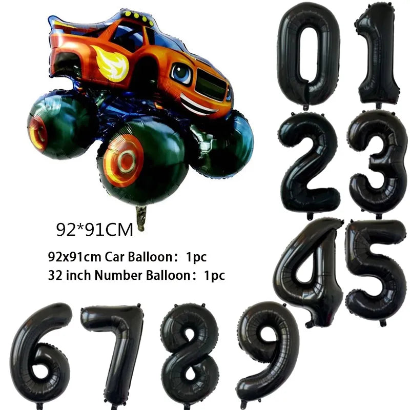 Ballons Monster Truck – Décoration Anniversaire Enfant