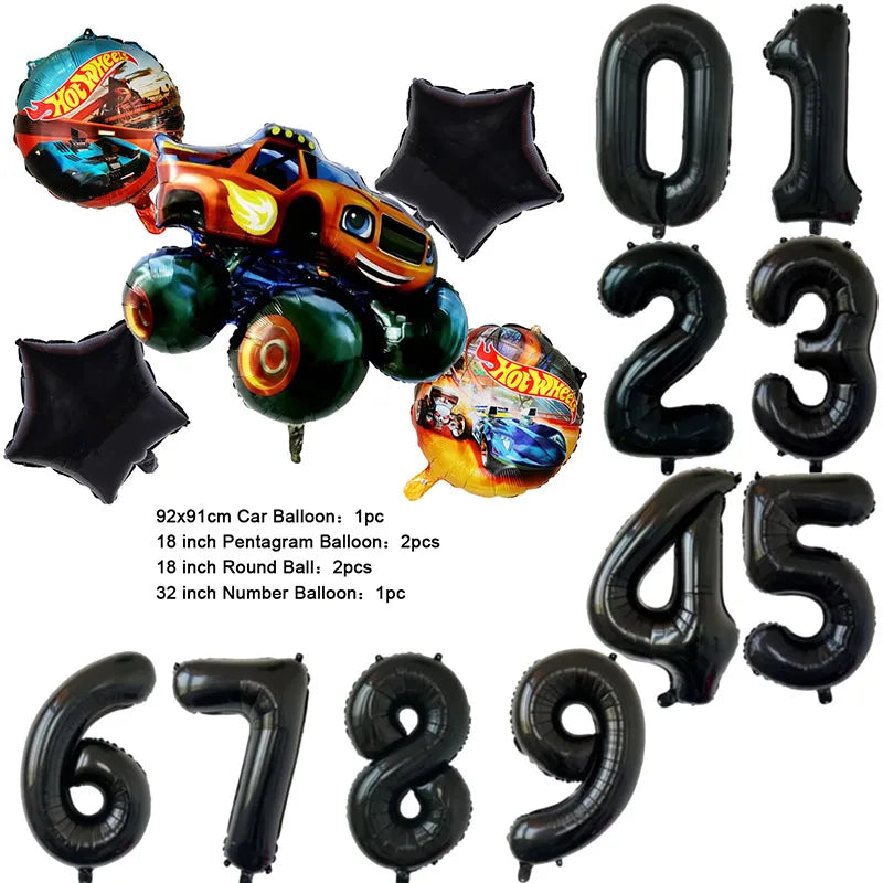 Ballons Monster Truck – Décoration Anniversaire Enfant