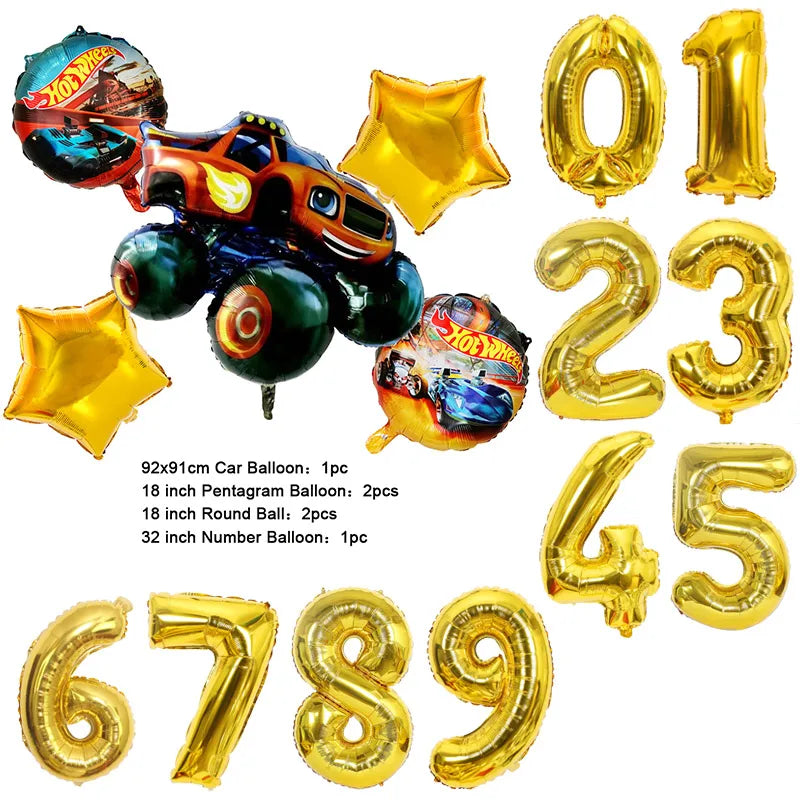 Ballons Monster Truck – Décoration Anniversaire Enfant