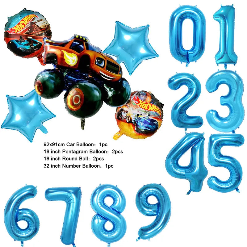 Ballons Monster Truck – Décoration Anniversaire Enfant