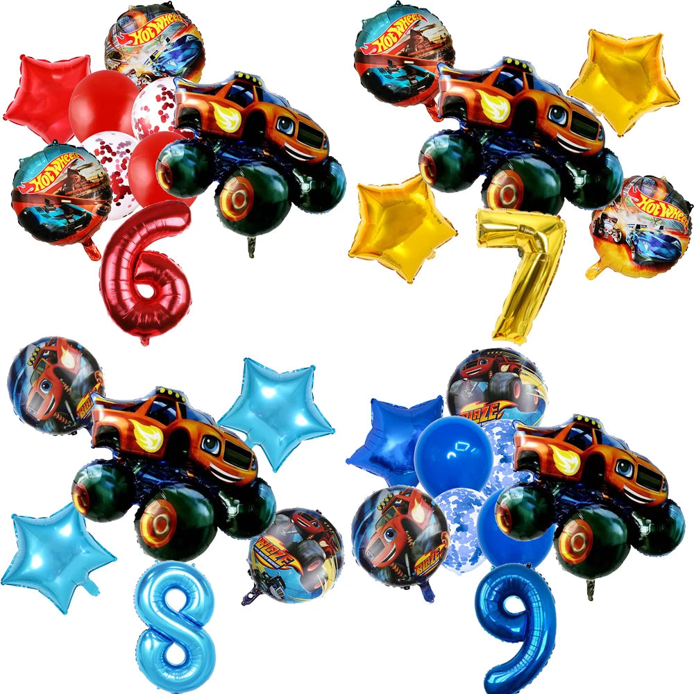 Ballons Monster Truck – Décoration Anniversaire Enfant