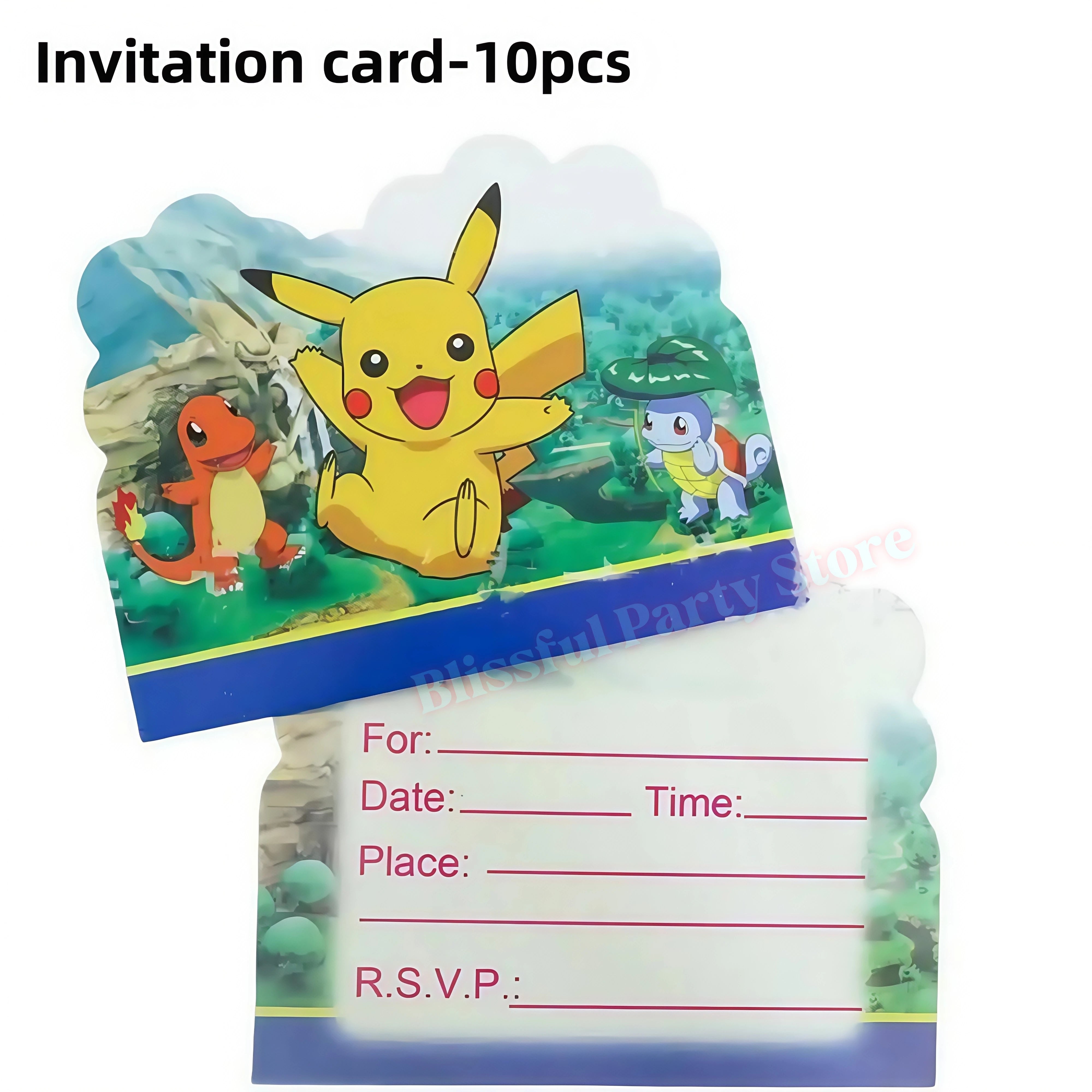 Décoration Anniversaire Pokémon – Kit Fête Pikachu