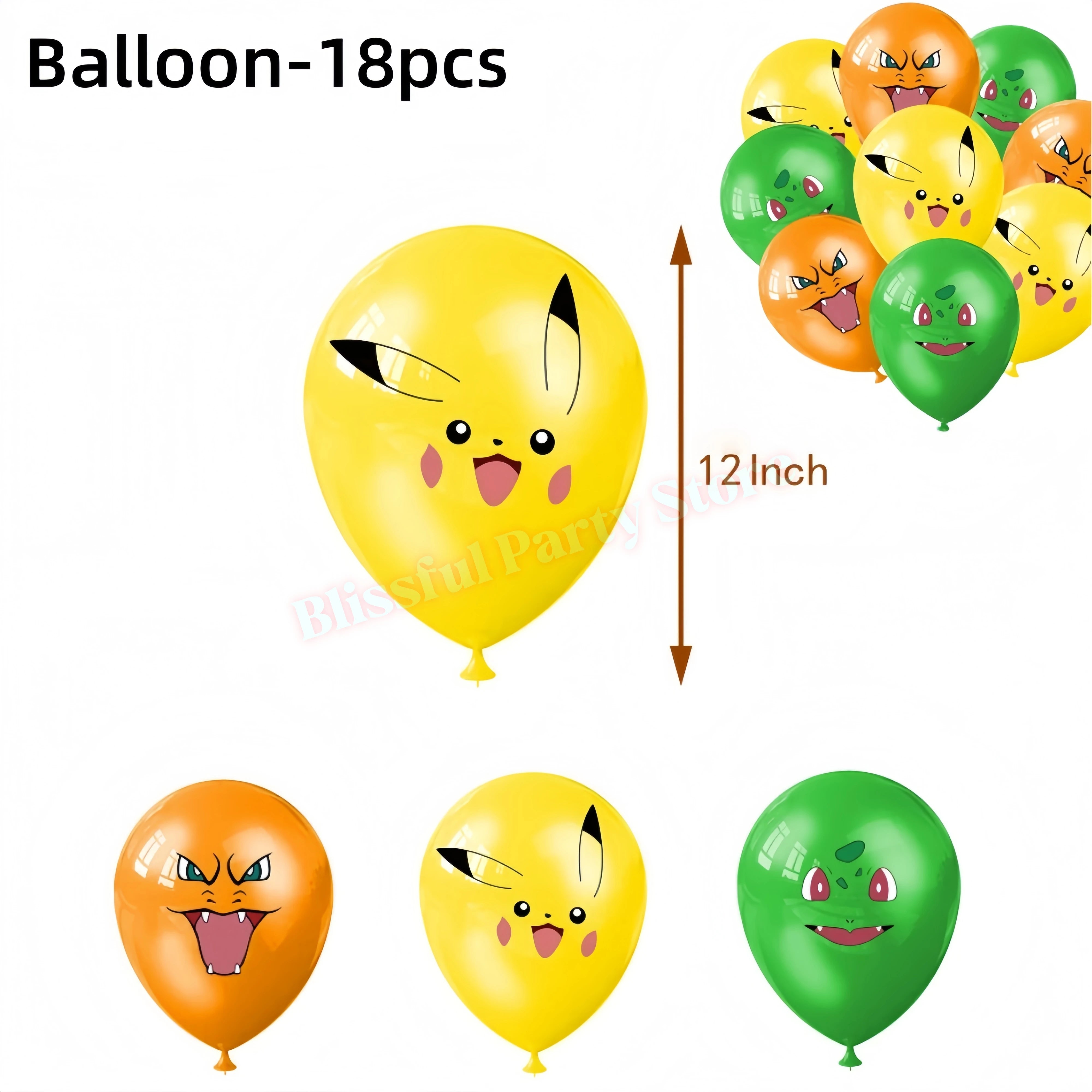 Décoration Anniversaire Pokémon – Kit Fête Pikachu