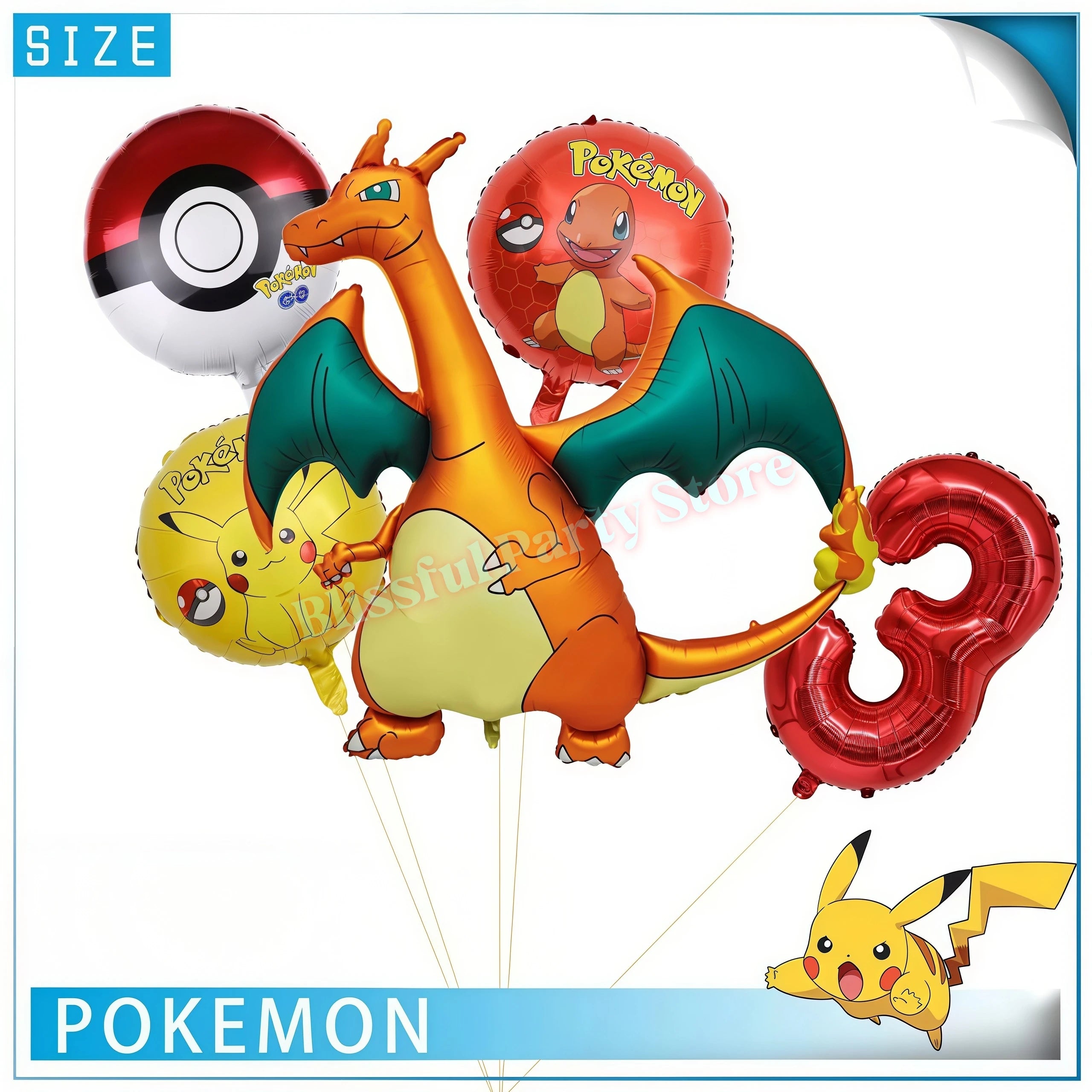 Décoration Anniversaire Pokémon – Kit Fête Pikachu