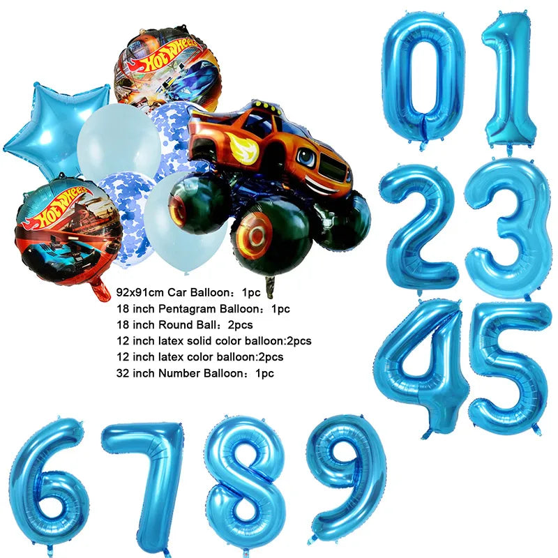 Ballons Monster Truck – Décoration Anniversaire Enfant