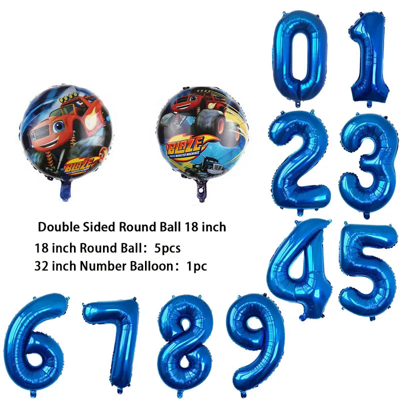 Ballons Monster Truck – Décoration Anniversaire Enfant