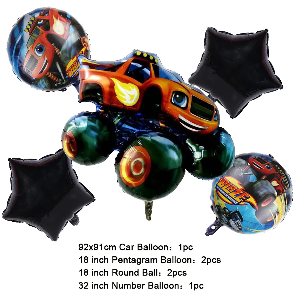 Ballons Monster Truck – Décoration Anniversaire Enfant