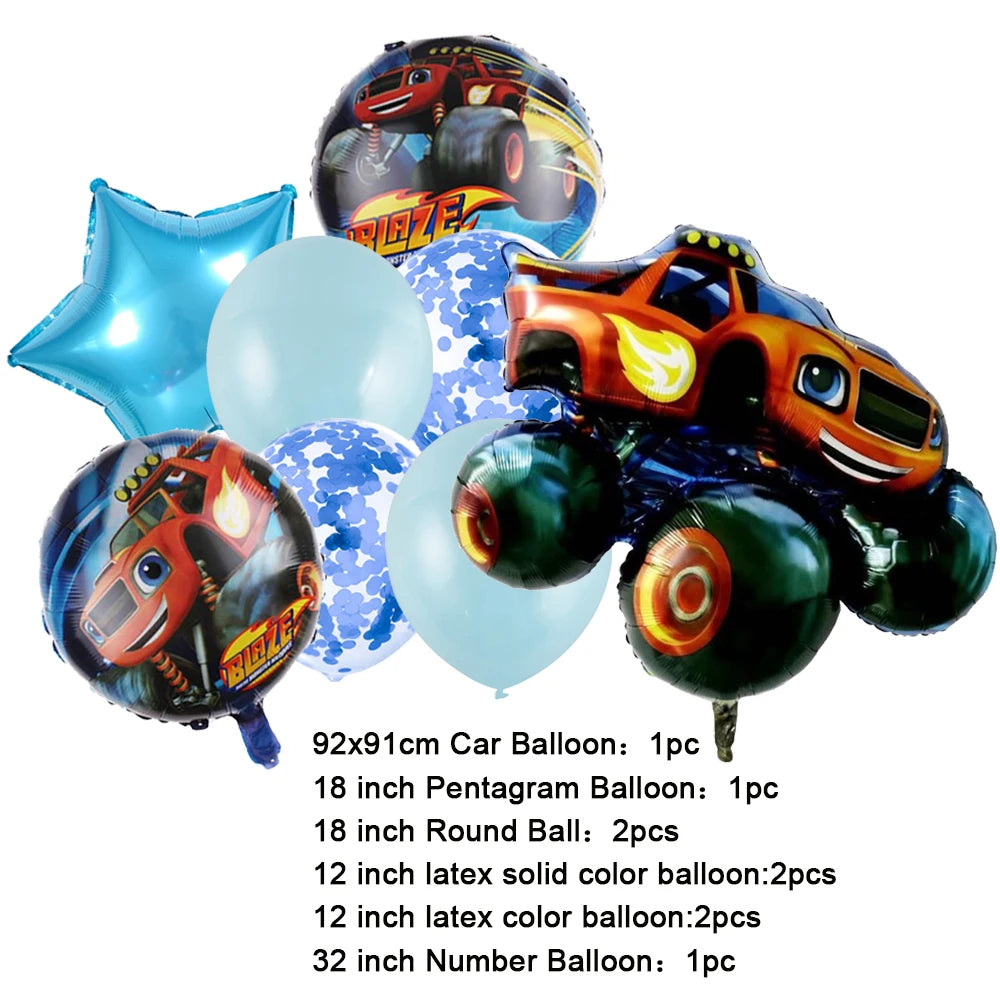 Ballons Monster Truck – Décoration Anniversaire Enfant
