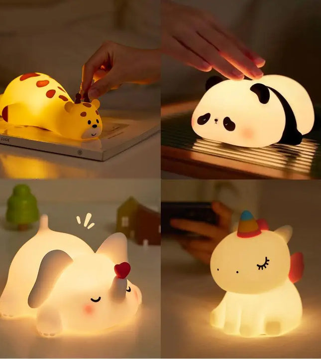 Veilleuse Animaux Silicone – Lampe Douce Enfant