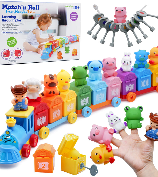 🚂 Train Montessori Ferme – Jeu Éducatif Enfant