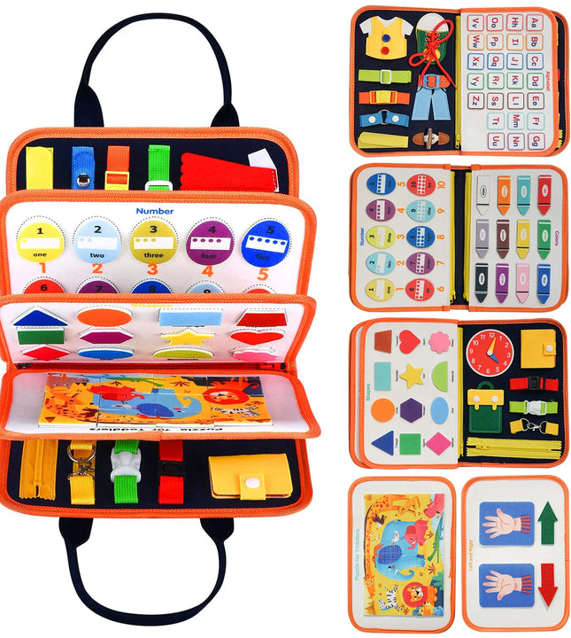 Busy Board Montessori – Jouet Éducatif Sensoriel